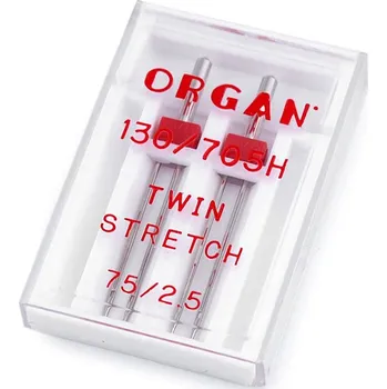 Dvojjehly Stretch 75/2,5 Organ, malé, nikl