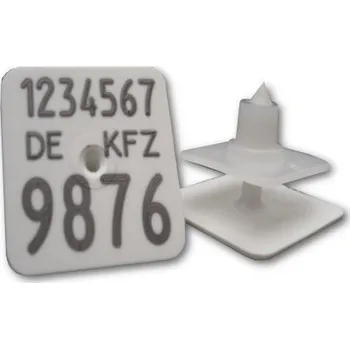 Značení hospodářského zvířete Známky ušní Merko M2, hranaté, pro selata, popsané