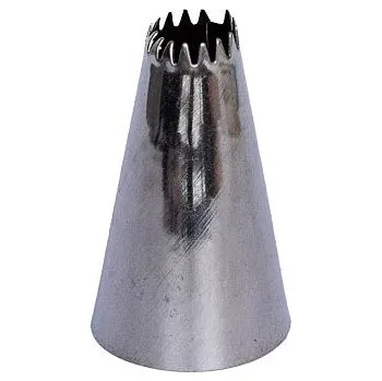 špička d18x30mm HVĚZDA d 8mm otev.TRY-538, zdobící, NR