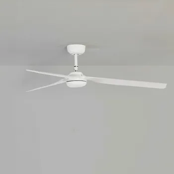 Lampička FARO BARCELONA Stropní ventilátor Punt M, DC 3 lopatky, bílá - baldachýn - Ø 13,2 cm, výška 5,9 cm; minimální montážní výška 2,30 m - Doprava zdarma