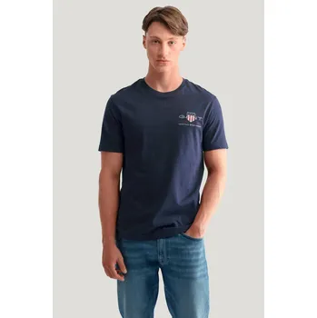 TRIČKO GANT REG ARCHIVE SHIELD EMB SS T-SHIRT EVENING BLUE
