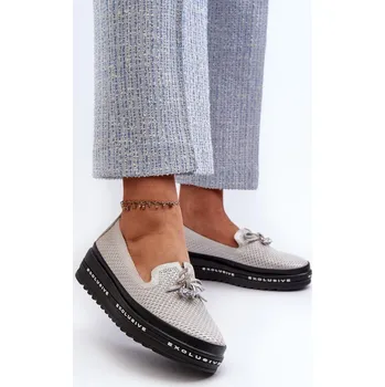 Dámské mokasíny Dámské kožené mokasíny na platformě od S. Barski Step in style, 36 i240_197160_2:36