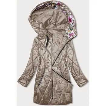 Dámská cargo bunda Krémová dámská bunda s kapucí a syntetickou výplní SWEST, odstíny béžové 50 i392_23303-28