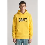 MIKINA GANT ARCH SCRIPT HOODIE SMOOTH YELLOW