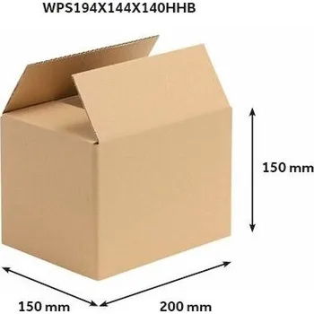 Balící papír Stepa Klopová krabice 200x150x150 mm, 3VVL 25 ks