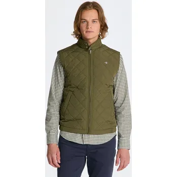 Pánská vesta VESTA GANT QUILTED WINDCHEATER VEST JUNIPER GREEN