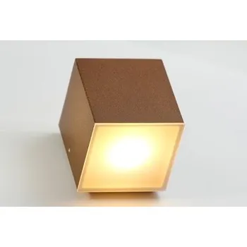 Nástěnné svítidlo Nástěnné LED světlo Mivvy PLAN IP65 60 x 65 x 67 mm Varianta: 60 × 65 × 67 mm, IP65, 3,5 W, 3000K, měděná, jednostranné vyzařování