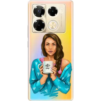 Pouzdro na mobilní telefon Odolné silikonové pouzdro iSaprio - Coffe Now - Brunette - Infinix Note 40 PRO / Note 40 PRO+ 5G