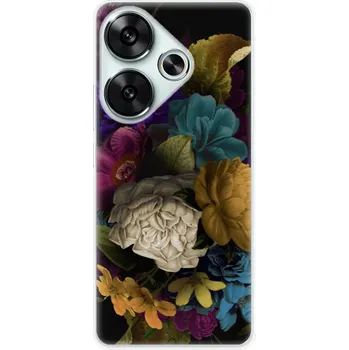 Pouzdro na mobilní telefon Odolné silikonové pouzdro iSaprio - Dark Flowers - Poco F6