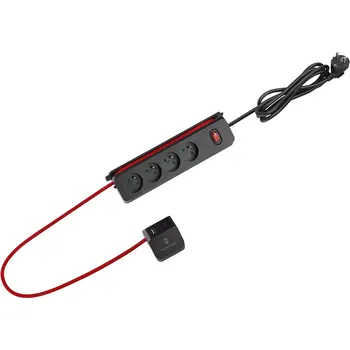 Prodlužovací kabel Prodlužovací zásuvka s USB Viking R43S/Output:4xAC,1xUSB-A,2x-USB-C/1,4m kabel a 1,28m kabel