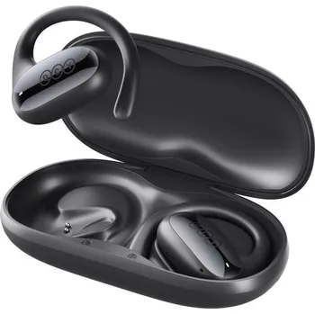 Sluchátka QCY T30 Crossky GTR2 Open TWS, bezdrátová sluchátka s dobíjecím boxem, černá
