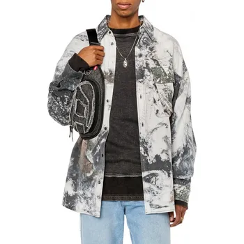 Pánská košile KOŠILE DIESEL S-DEWNY-CMF SHIRT BLACK