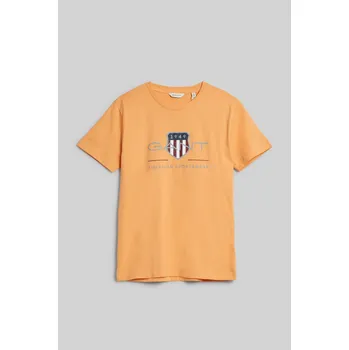 Dívčí tričko TRIČKO GANT ARCHIVE SHIELD SS T-SHIRT CORAL APRICOT