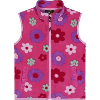 Dívčí fleesová vesta růžová Kugo FM9702