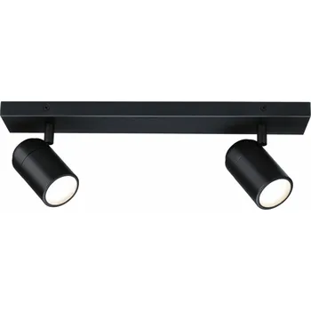 Bodové svítidlo Paulmann stropní bodové světlo Zyli černý délka 40 cm 2-flg. IP44 černá matná 2 x 10 W LED - Doprava zdarma