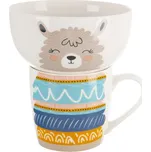 Hrnek s miskou lama 0,35 l