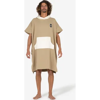 Pláštěnka DECATHLON Surfařské pončo 500 BÉŽOVÁ