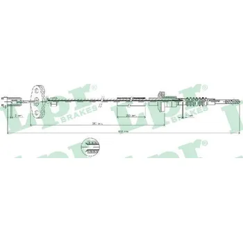 Spojkové lanko Tažné lanko, ovládání spojky LPR C0035C