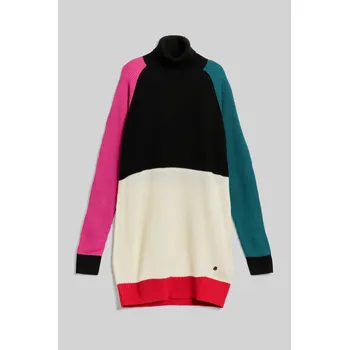 Dámský svetr SVETR KARL LAGERFELD COLOUR BLOCK KNIT TUNIC MULTI