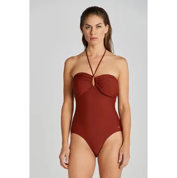 Dámské plavky PLAVKY GANT SWIMSUIT SYRUP BROWN