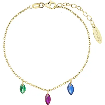 Náramek Pozlacený stříbrný náramek se zirkony - AP539-5765