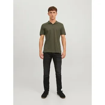 Pánská košile Jack & Jones Polokošile Basic 12136516 Zelená Slim Fit M