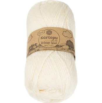 Příze Bellatex Příze MELANGE WOOL Smetanová