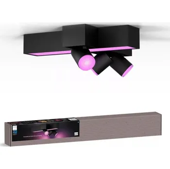 Bodové svítidlo Philips-LED RGBW Stmívatelné bodové svítidlo Hue CENTRIS 3xGU10/4,2W + LED/11W