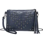 Miss Lulu dámská crossbody kabelka s lebkami - navy LH2412