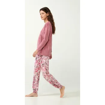 Dámské pyžamo Vamp - Pyžamo se sametovým vrškem 21042 - Vamp pink nectar xxl