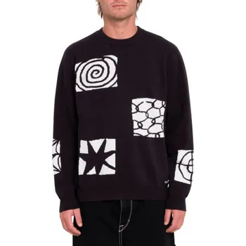 Pánská mikina Pánský svetr Volcom Fa Keutchi Sweater Black L
