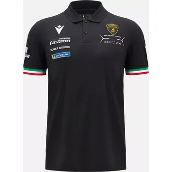 Lamborghini Hypercar SC63 týmová polokošile Le Mans černá