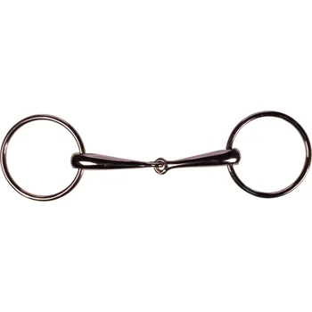 Jezdectví Anatomické stihlové udidlo HKM Rosegold, 16 mm, 12,5 cm