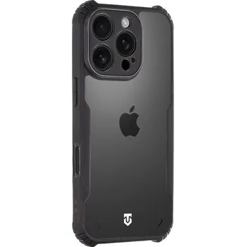 Pouzdro na mobilní telefon Tactical Quantum Stealth Kryt pro Apple iPhone 16 Pro čirý/černý