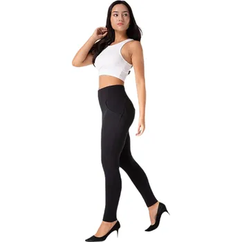 Dámské legíny Royal Wolf Push-Up pletené legíny Melody, black lulu Velikost: XL, Varianta: Nízký pas