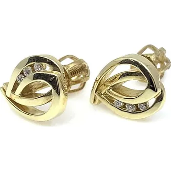 Náušnice Diante Zlaté náušnice s brilianty FT-BX0175Y