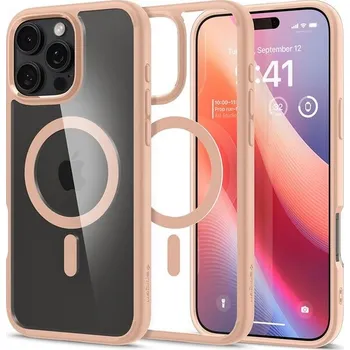 Pouzdro na mobilní telefon Spigen Ultra Hybrid MagSafe kryt iPhone 16 Pro Max rose titanium