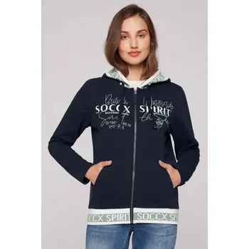 Pánská mikina Soccx MIKINA SP2409-3391-21 XL, Tmavě modrá