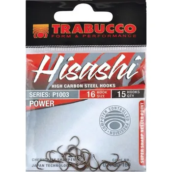 Rybářský háček Trabucco Háčky Hisashi 10003BN 15ks Velikost háčku: #10, Počet ks. v balení: 15ks