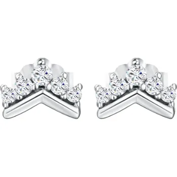 Náušnice Stříbrné zářivé náušnice Mysterious