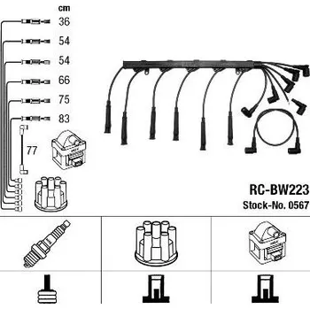 Zapalovací kabel Sada kabelů pro zapalování NGK 0567