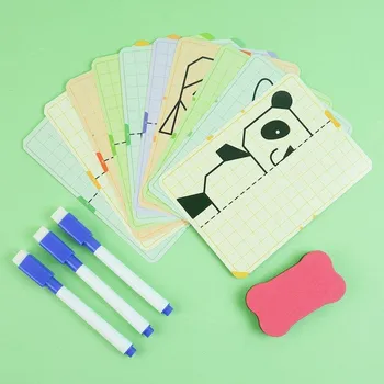 omalovánky Sada obrázků symetrické kreslení - vše živé i neživé