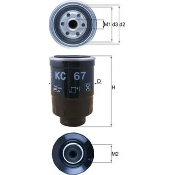 Palivový filtr Palivový filtr KNECHT KC 67