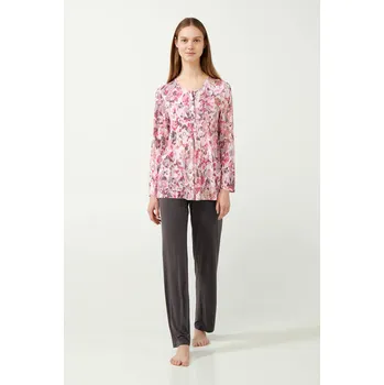 Dámské pyžamo Vamp - Květinové dámské pyžamo 21040 - Vamp rose vinka l