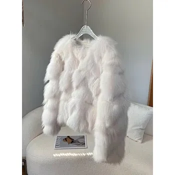 Dámská parka Luxusní kožich pravá liška zimní bunda Velikost: M, Barva (Varianta): 4