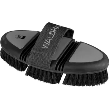 Čištění pro koně WALDHAUSEN Kartáč Flex s houbou Waldhausen, black/grey