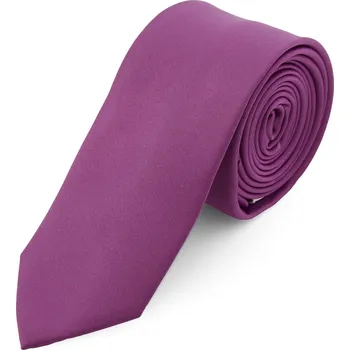 Kravata Fialová kravata 6 cm Basic - Trendhim