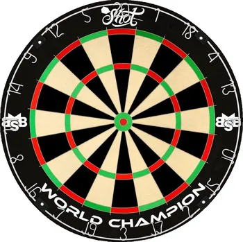 Terč na šipky Shot Sisalový terč Michael Smith Competition