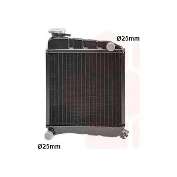 Motor automobilu Chladič, chlazení motoru VAN WEZEL 02002013