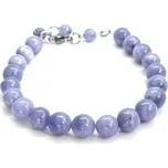 Náramek tanzanit-angelit 8 mm Anabella